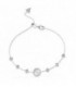 Pulsera Mujer Guess de 19 cm de longitud de acero inox. con piedras.