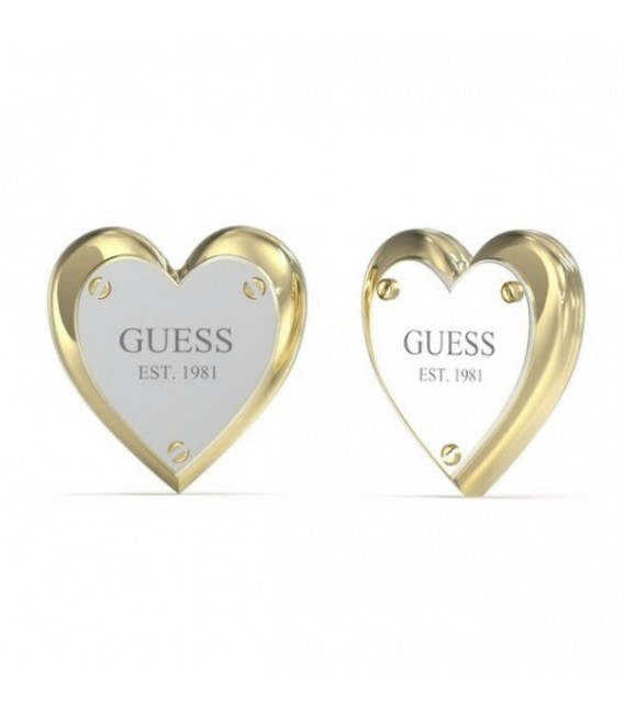 Pendientes Mujer Guess de 1,2 cm. en acero inox. bicolor.