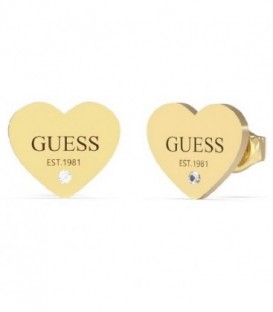 Pendientes Mujer Guess de 1,1 cm. en acero inox. con piedras.