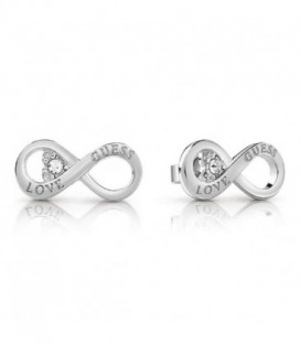 Pendientes Mujer Guess de 1,2 cm. en acero inox. con piedras.