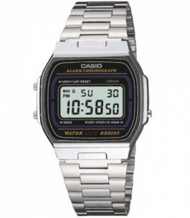 Reloj Mujer Casio digital multifunción con caja de 32 mm. con correa de acero inox.