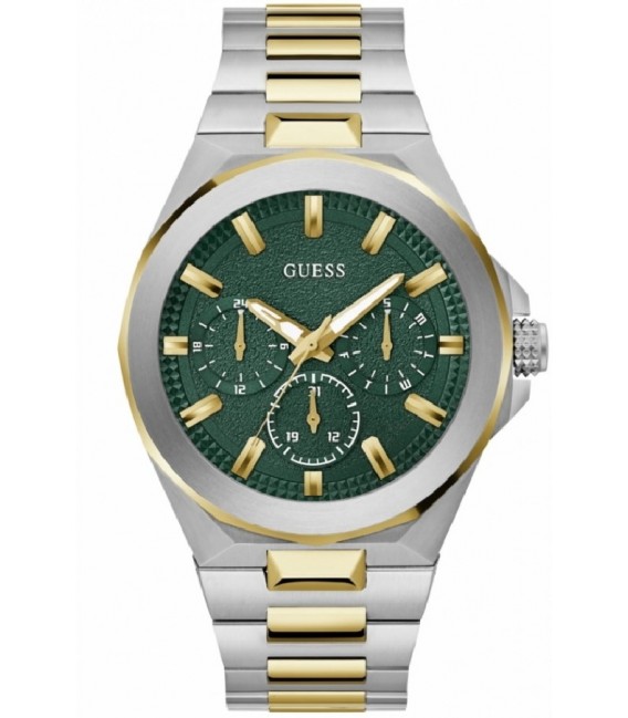 Reloj Hombre Guess multifunción de 45 mm. en acero inox. bicolor.