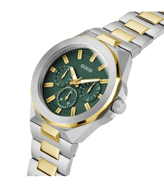 Reloj Hombre Guess multifunción de 45 mm. en acero inox. bicolor.