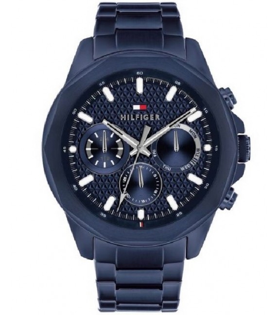 Reloj Hombre Tommy Hilfiger Multifunción de 45 mm. de diámetro en acero inox. con correa de eslabones.