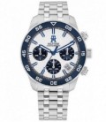 Reloj Hombre Tommy Hilfiger Cronógrafo de 41 mm. en acero inox. con correa de eslabones.