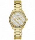 Reloj Mujer Guess cuarzo de 36 mm. con piedras y correa de eslabones.