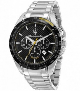 Reloj Hombre Maserati cronógrafo traguardo de acero inox. con esfera texturizada.