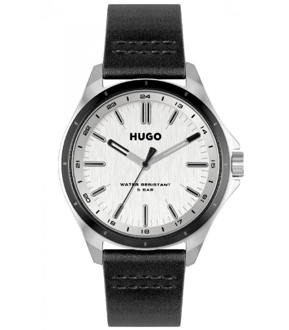 Reloj Hombre Hugo Boss de 43 mm. elaborado en acero inox. con correa de piel 9169RECAHU022.