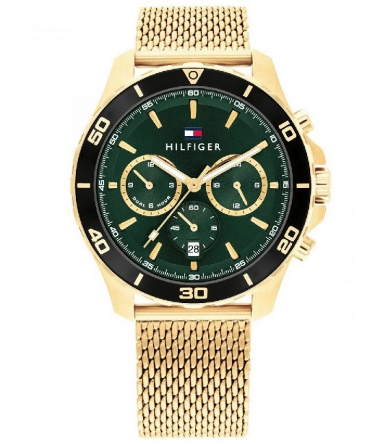 Reloj Hombre Tommy Hilfiger multifunción de 43 mm. en acero inox. con correa de eslabones 9169RECATH072.