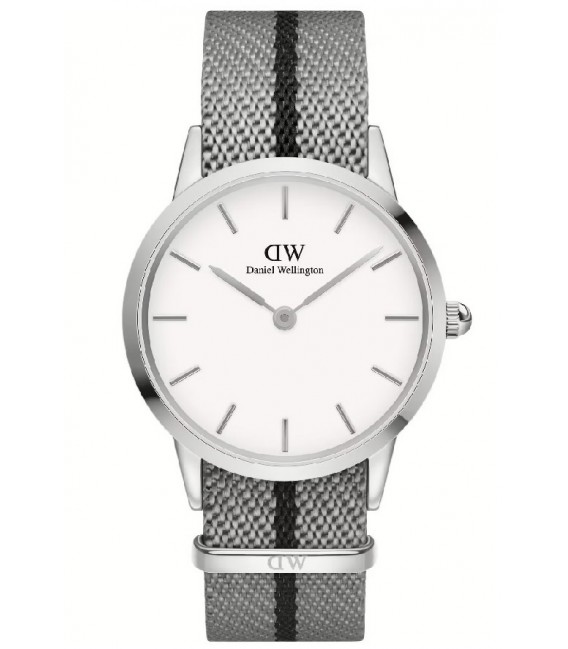 Reloj Hombre Daniel Wellington de 36 mm. en acero inox. con correa de nailon.