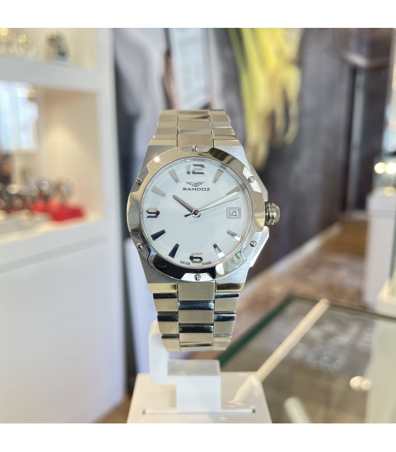 Reloj Mujer Sandoz de 35 mm con función de fecha y correa de eslabones.