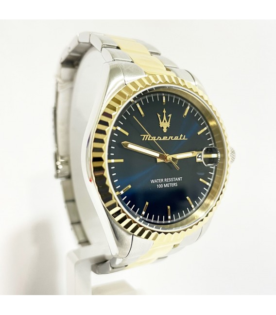 Reloj Hombre Maserati con función de fecha de acero inox. con bisel tridimensional 9017RECAMS005.