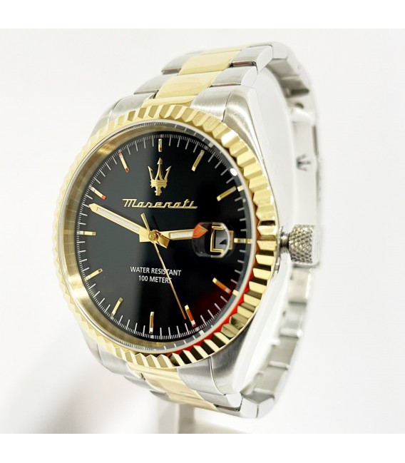 Reloj Hombre Maserati con función de fecha de acero inox. con bisel tridimensional 9017RECAMS005.